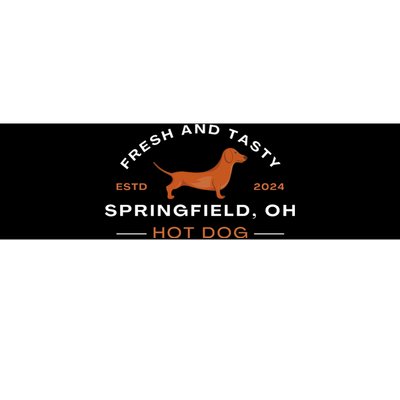 Springfield Ohio Hot Dog Harris Walz Election 2024 Bumper Sticker