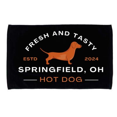 Springfield Ohio Hot Dog Harris Walz Election 2024 Microfiber Hand Towel