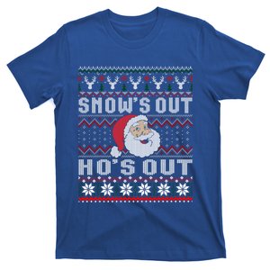 Snows Out Ho Ho Hos Style Christmas Santa Ugly Xmas Great Gift T-Shirt