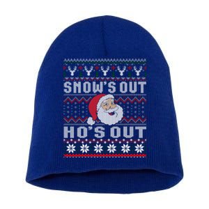 Snows Out Ho Ho Hos Style Christmas Santa Ugly Xmas Great Gift Short Acrylic Beanie