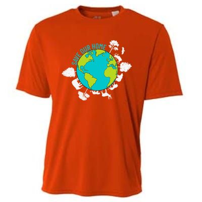 Save Our Home Animals Wildlife Planet Earth Day Gift Cooling Performance Crew T-Shirt