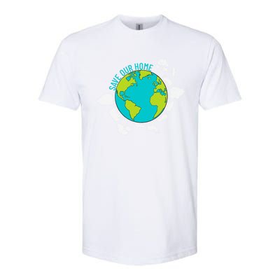 Save Our Home Animals Wildlife Planet Earth Day Gift Softstyle® CVC T-Shirt