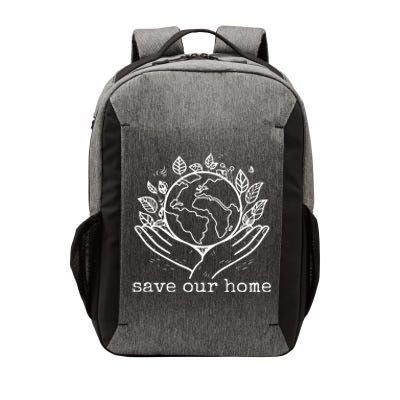 Save Our Home Earth Day Vector Backpack