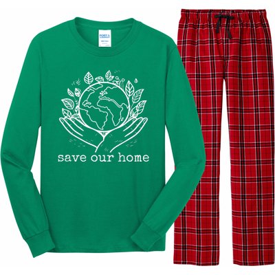 Save Our Home Earth Day Long Sleeve Pajama Set