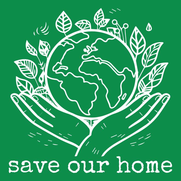 Save Our Home Earth Day Full Zip Hoodie