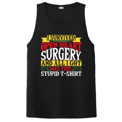 Survived Open Heart Surgery All I Got Stupid Gag Gift PosiCharge Competitor Tank