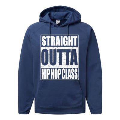 Straight Outta Hip Hop Dance Class Gift Dancer Funny Gift Performance Fleece Hoodie