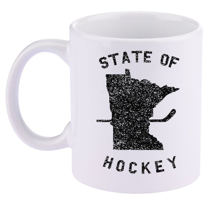 State Of Hockey Minnesota 11oz C Handle Ceramic Mug