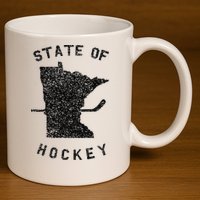 State Of Hockey Minnesota 11oz C Handle Ceramic Mug