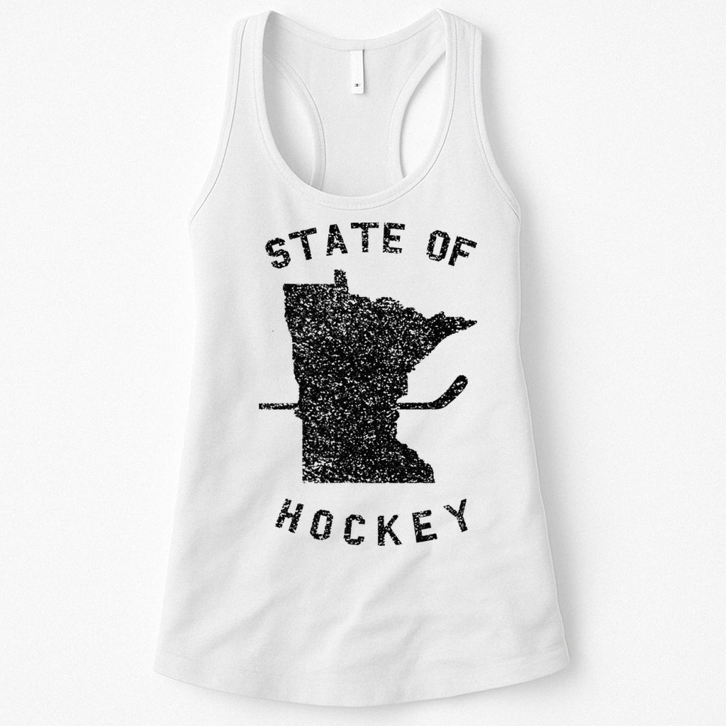 State Of Hockey Minnesota Womens Tank Top
