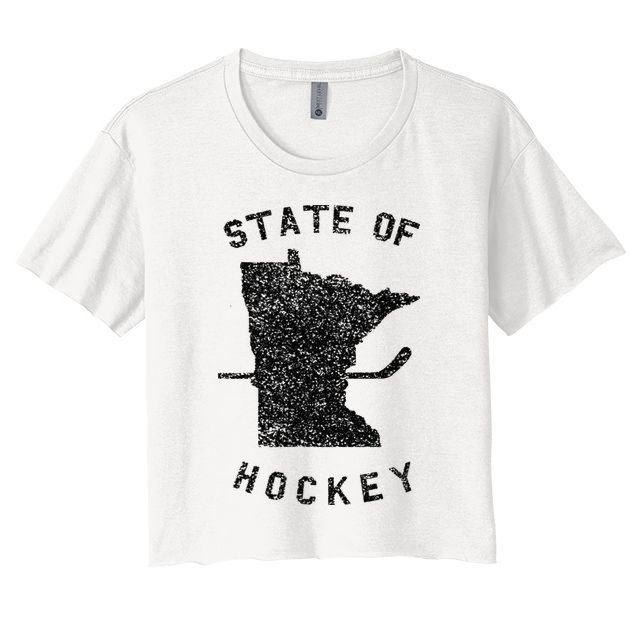 State Of Hockey Minnesota Crop Top