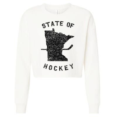 State Of Hockey Minnesota Cropped Pullover Crew