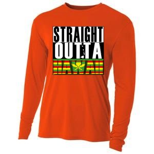 Straight Outta Hawaii Flag By Hawaii Nei All Day Gift Cooling Performance Long Sleeve Crew