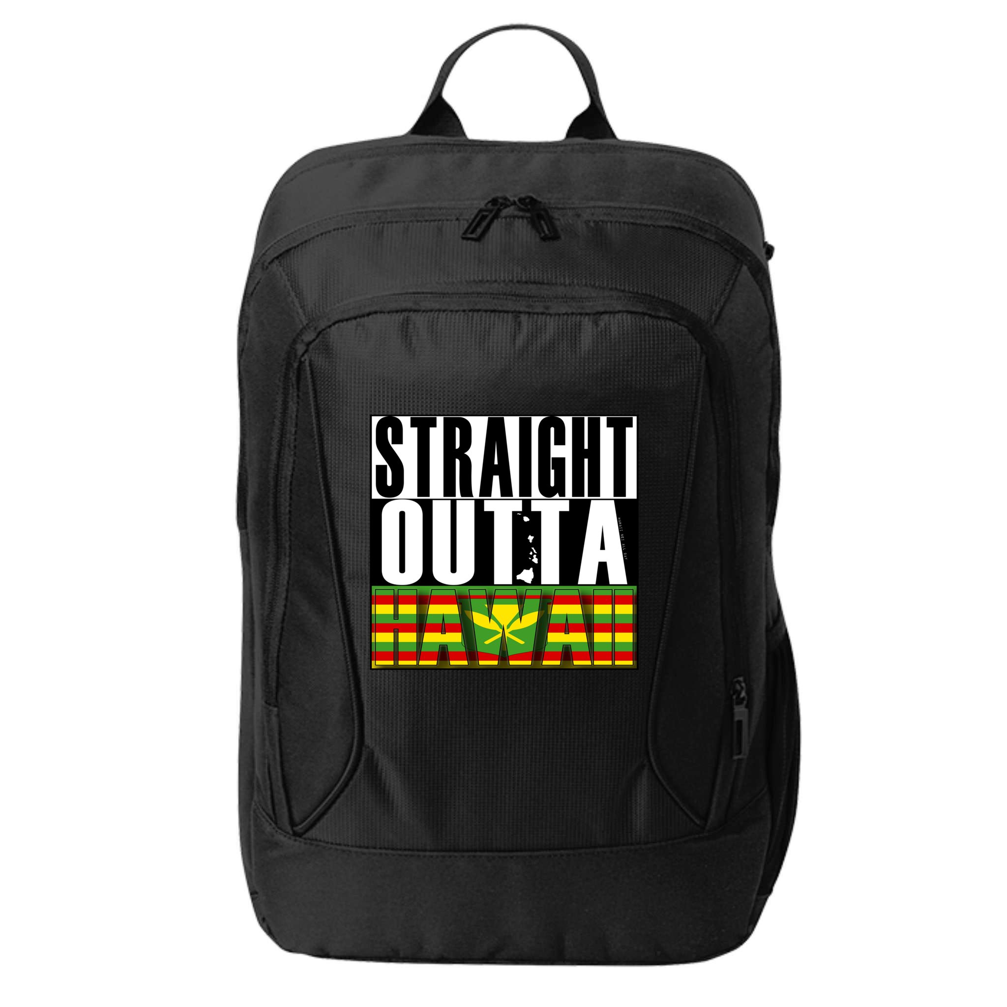 Straight Outta Hawaii Flag By Hawaii Nei All Day Gift City Backpack
