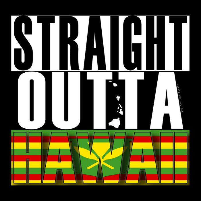 Straight Outta Hawaii Flag By Hawaii Nei All Day Gift Impact Tech Backpack
