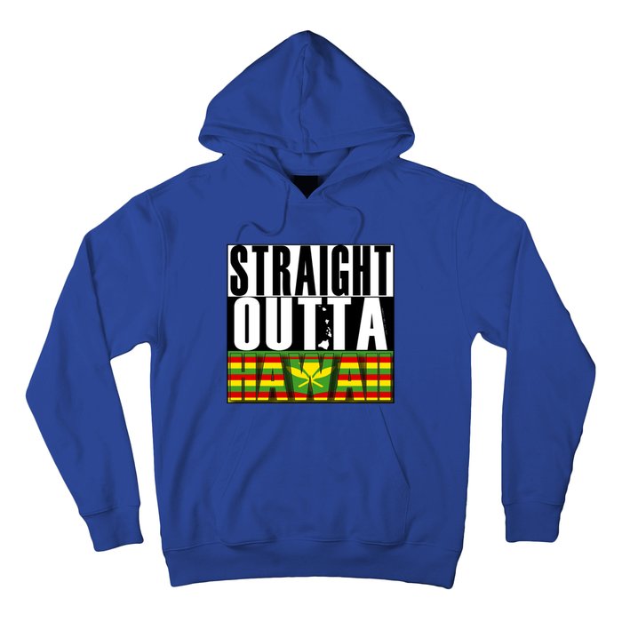 Straight Outta Hawaii Flag By Hawaii Nei All Day Gift Hoodie