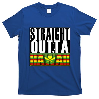Straight Outta Hawaii Flag By Hawaii Nei All Day Gift T-Shirt