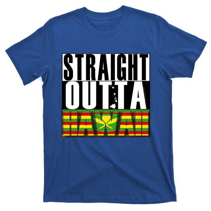 Straight Outta Hawaii Flag By Hawaii Nei All Day Gift T-Shirt