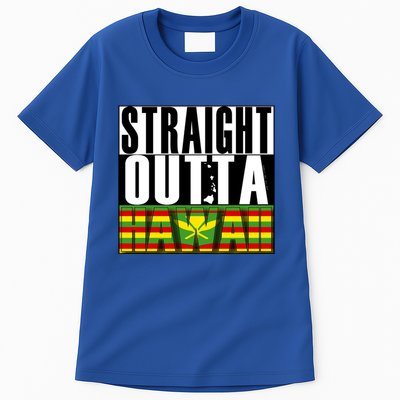 Straight Outta Hawaii Flag By Hawaii Nei All Day Gift Tall T-Shirt