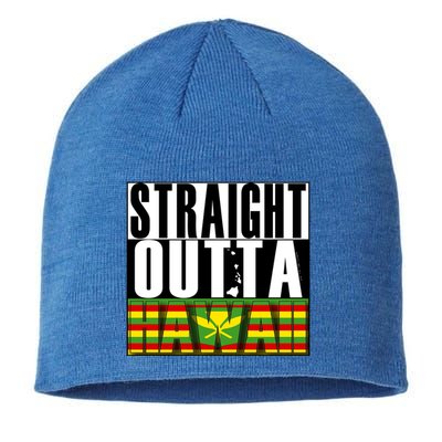 Straight Outta Hawaii Flag By Hawaii Nei All Day Gift Sustainable Beanie