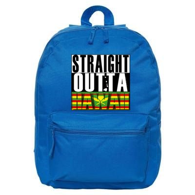 Straight Outta Hawaii Flag By Hawaii Nei All Day Gift 16 in Basic Backpack