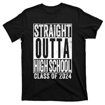 Straight Outta High School Graduation Class Of 2024 Grad T-Shirt