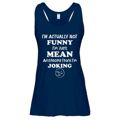 Sarcasm Office Humor IM Actually Not Ladies Essential Flowy Tank