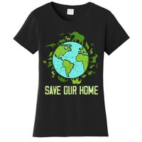 Save Our Home Animals Wildlife Conservation Earth Day 2024 Women's T-Shirt