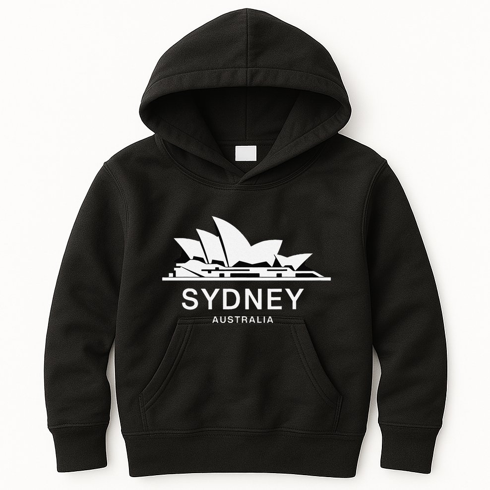 Sydney Opera House Iconic Australia Landmark Sydney Icons Kids Hoodie