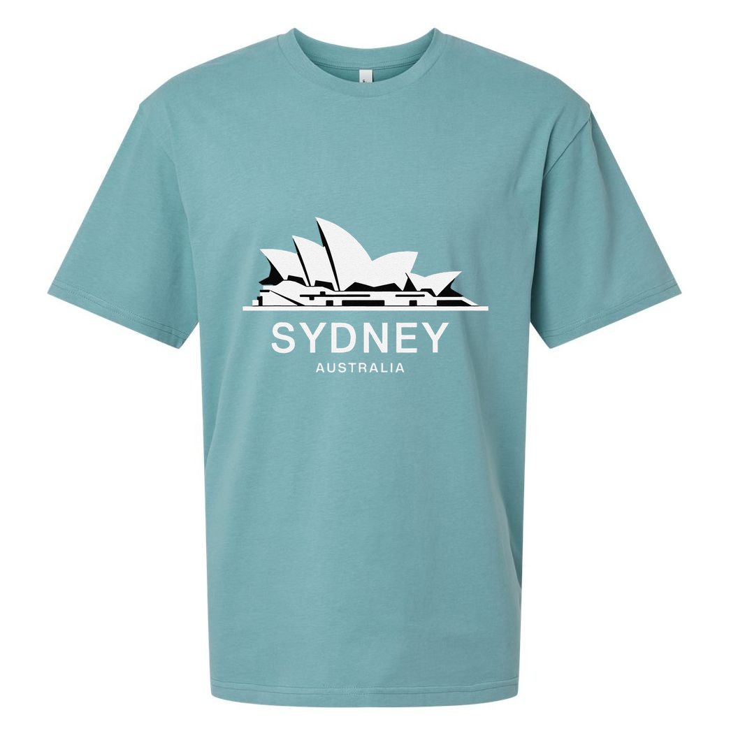 Sydney Opera House Iconic Australia Landmark Sydney Icons Sueded Cloud Jersey T-Shirt