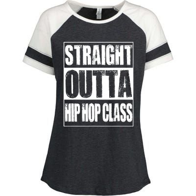 Straight Outta Hip Hop Class Dancing Gift Enza Ladies Jersey Colorblock Tee