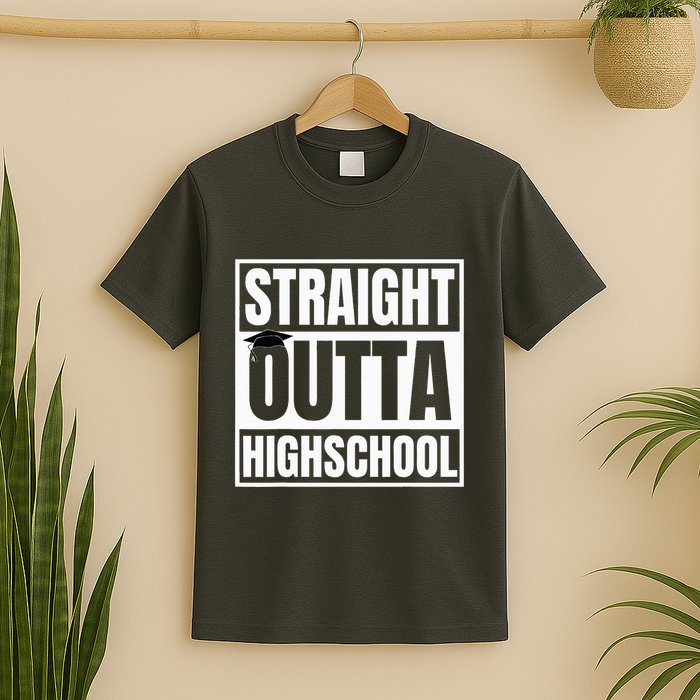 Straight Outta Highschool Graduation First Day Of School T-Shirt