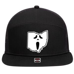 Scream Ohio Halloween 7 Panel Mesh Trucker Snapback Hat