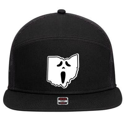Scream Ohio Halloween 7 Panel Mesh Trucker Snapback Hat