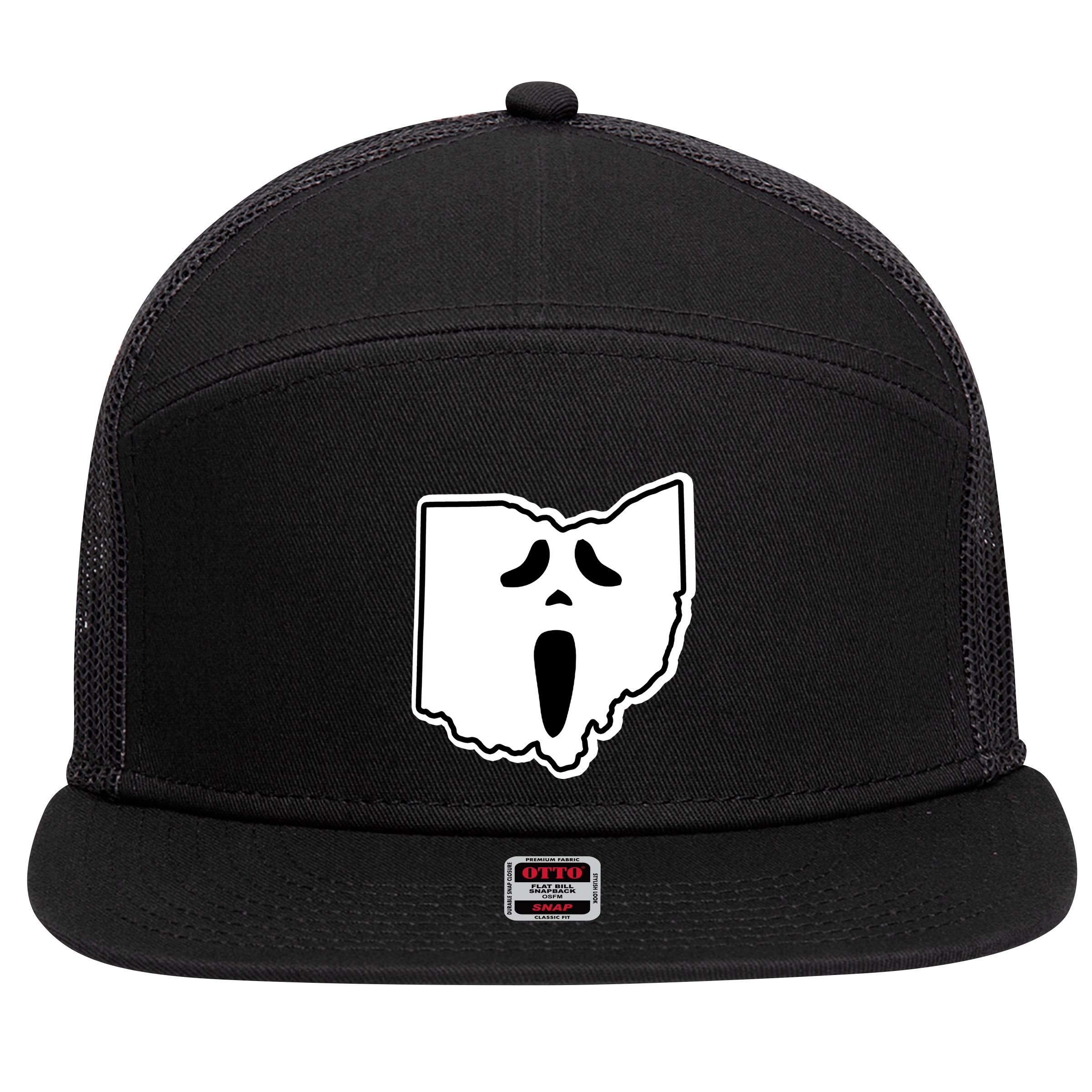 Scream Ohio Halloween 7 Panel Mesh Trucker Snapback Hat