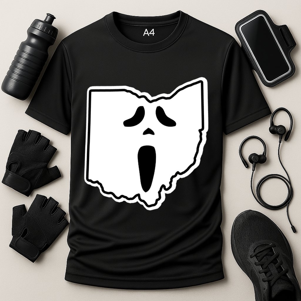 Scream Ohio Halloween Cooling Performance Crew T-Shirt