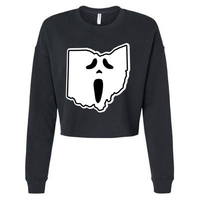 Scream Ohio Halloween Cropped Pullover Crew