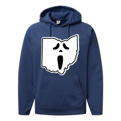 Scream Ohio Halloween Performance Fleece Hoodie