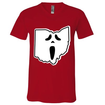 Scream Ohio Halloween V-Neck T-Shirt