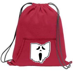 Scream Ohio Halloween Sweatshirt Cinch Pack Bag