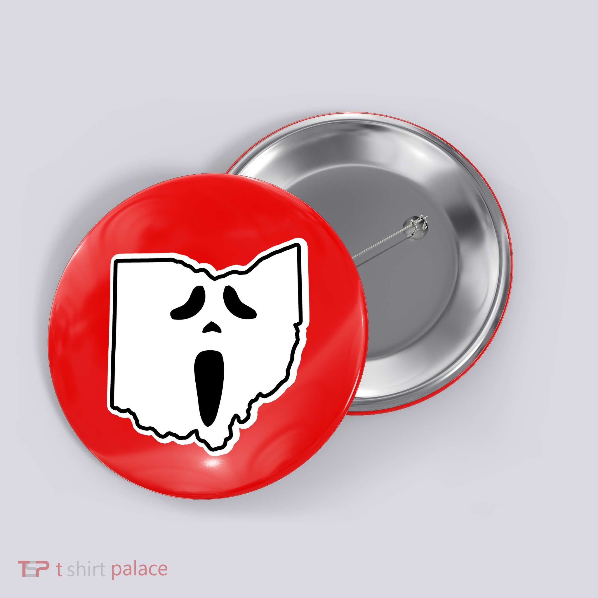 Scream Ohio Halloween Button