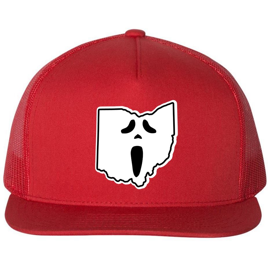Scream Ohio Halloween Flat Bill Trucker Hat