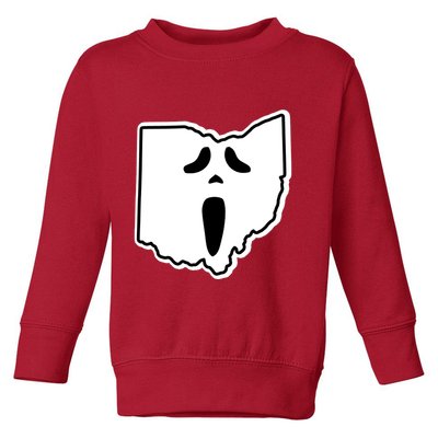 Scream Ohio Halloween Toddler Sweatshirt