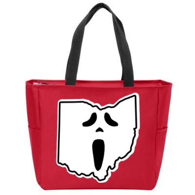 Scream Ohio Halloween Zip Tote Bag