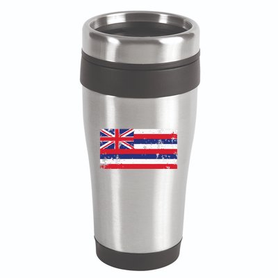 State Of Hawaii Flag Hawaiian Flag Island Hawaii Love 16oz Travel Tumbler