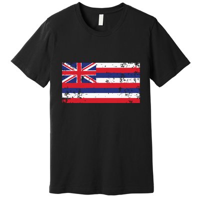 State Of Hawaii Flag Hawaiian Flag Island Hawaii Love Premium T-Shirt