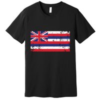 State Of Hawaii Flag Hawaiian Flag Island Hawaii Love Premium T-Shirt