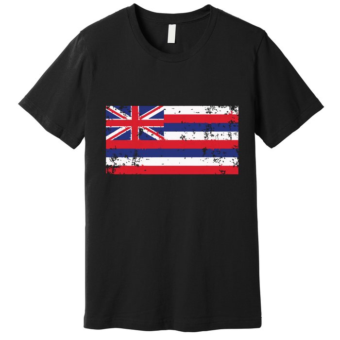 State Of Hawaii Flag Hawaiian Flag Island Hawaii Love Premium T-Shirt