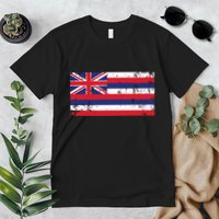 State Of Hawaii Flag Hawaiian Flag Island Hawaii Love Premium T-Shirt
