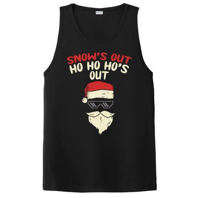 Snows Out Ho Hos Out Christmas Santa Gift Thug Gift PosiCharge Competitor Tank